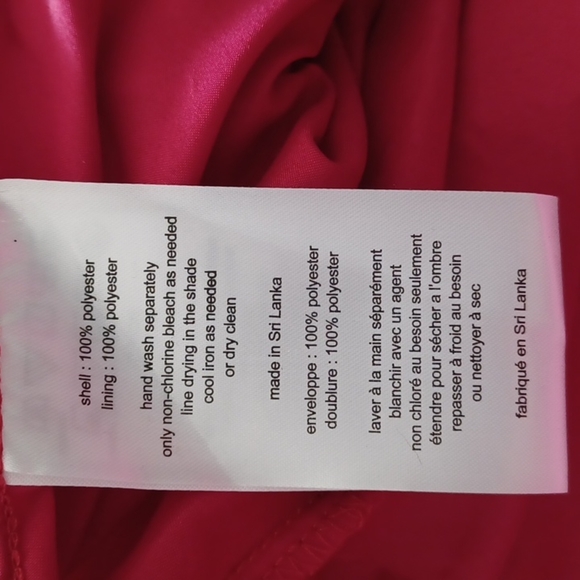 Long Tank Red Chiffon 8 Formal Holiday Dress - Picture 11 of 11